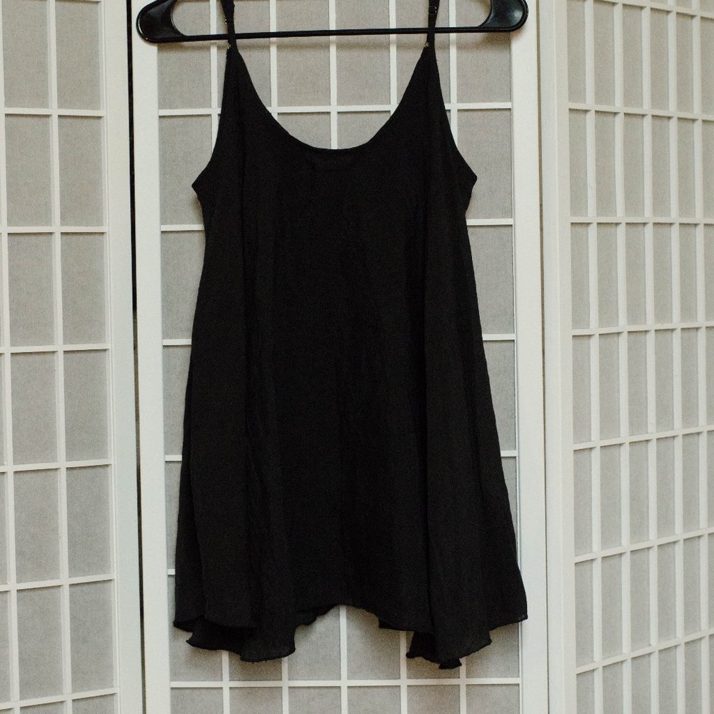 Flowy Black Dress Shirt